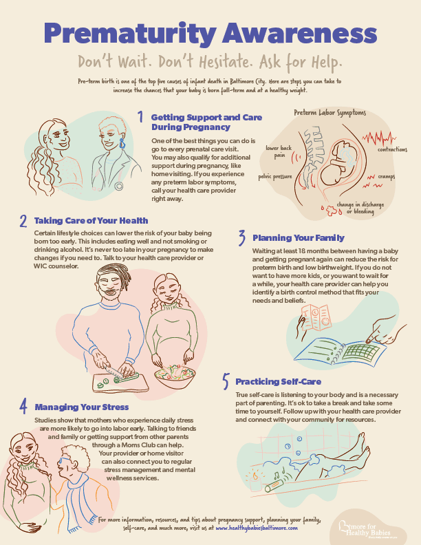 photo of a one pager about prematurity awareness